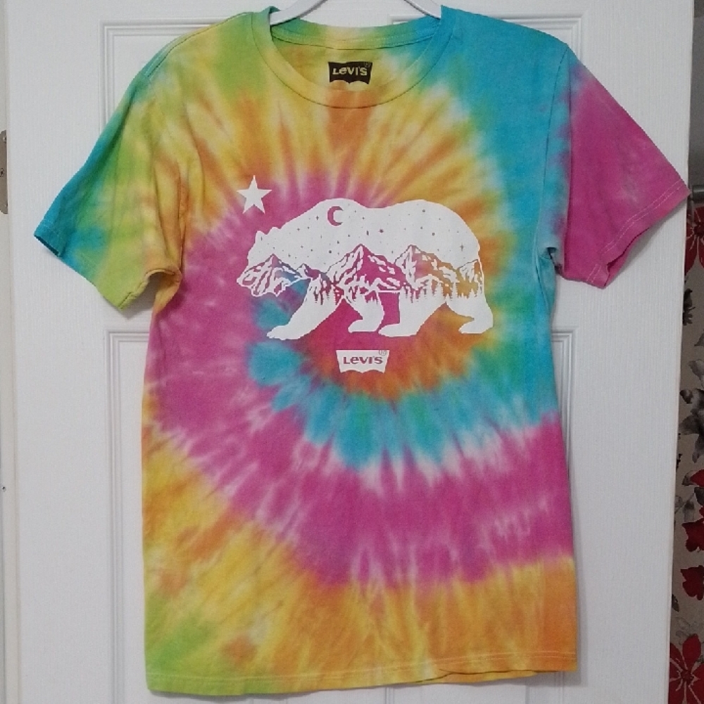 Levi's Multicolor Tie-Dye Bear Tee